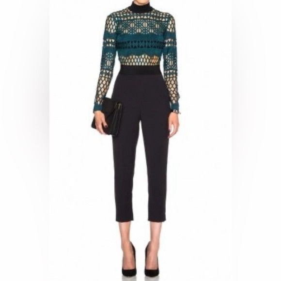 Sophisticated Black Cropped Women's Pants - Picture 1 of 5